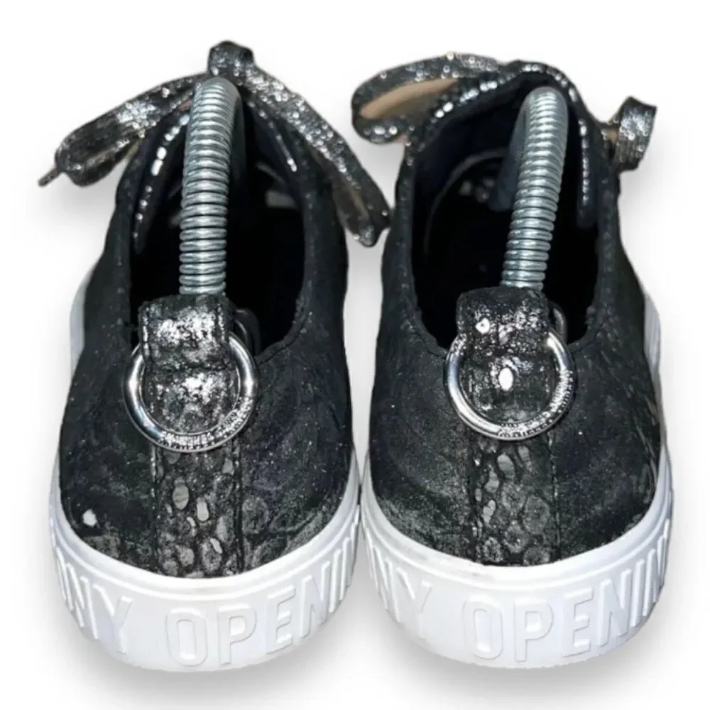 Opening Ceremony Mina Logo Metallic/Black Snake Skin Print‎ Sneakers Women's 6